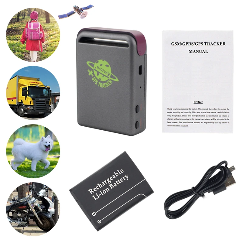 5 шт./лот GPS трекер TK102 с батареей мини автомобиля GPS/GSM/GPRS устройства слежения в