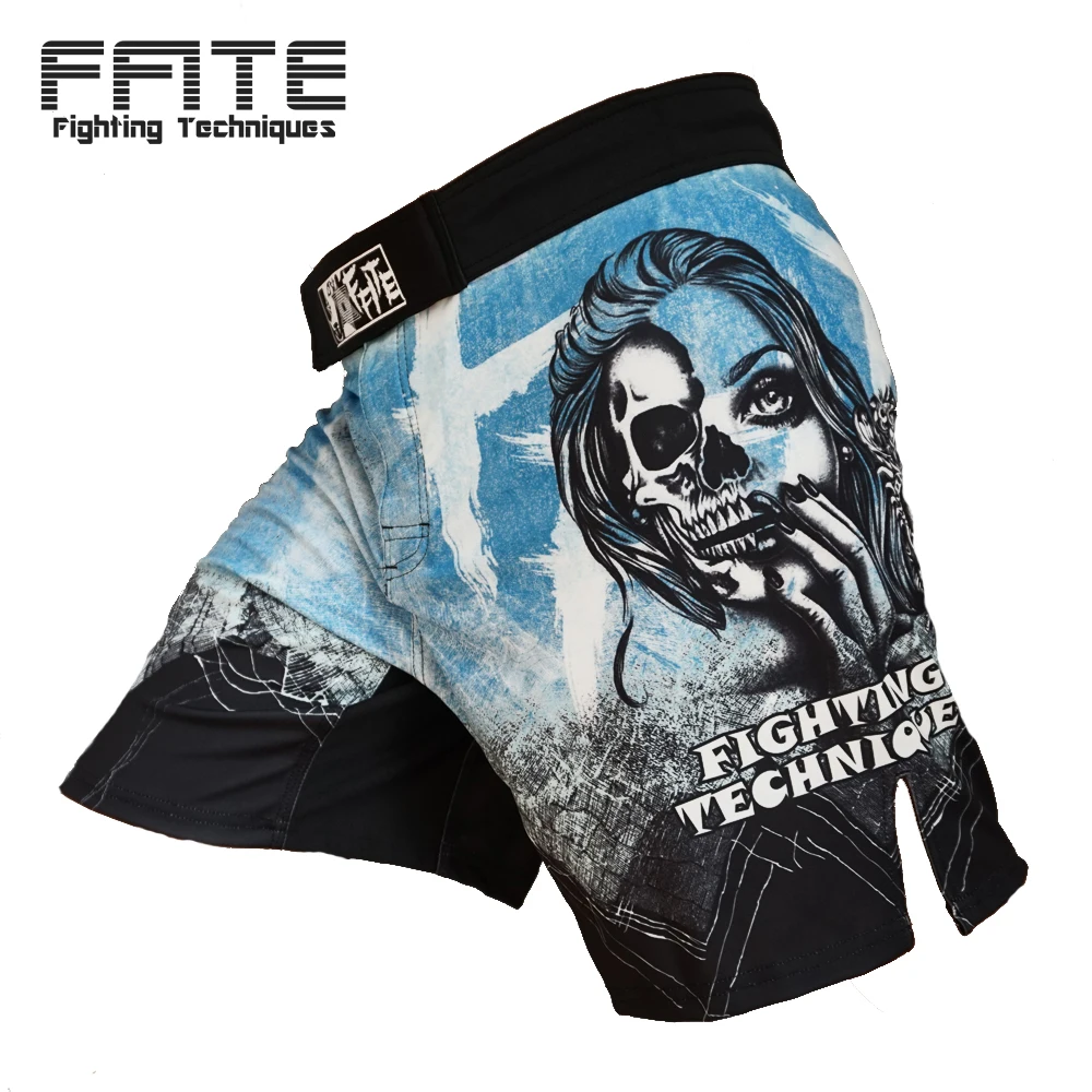 Боксерский бой шорты ММА Шорты Мужские Череп Муай Тай хвостандия Санда