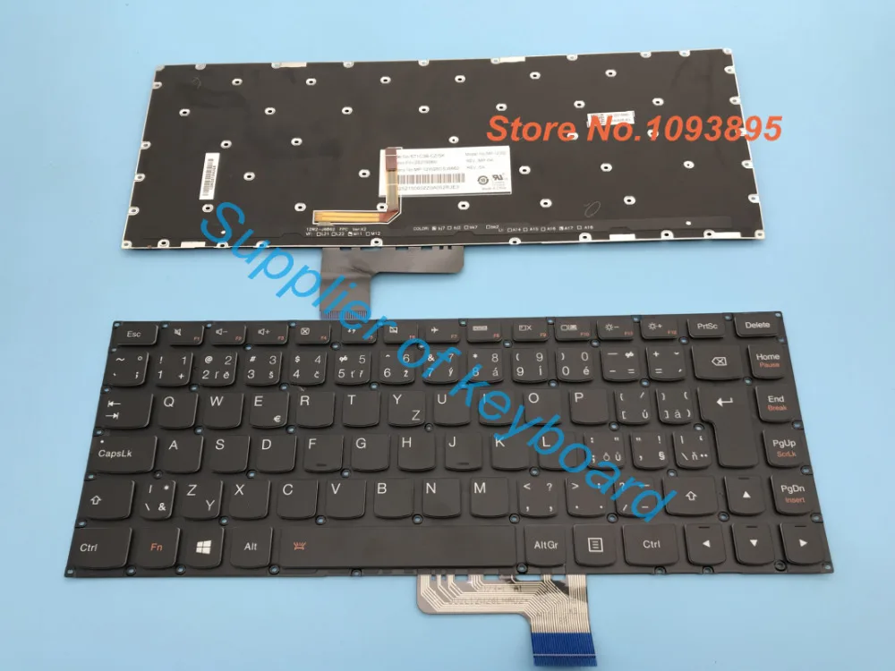Новые чешские/Словакия клавиатура для lenovo Ideapad yoga 2 13 14 yoga 2 13 U31 Чешский Словацкий клавиатура с подсветкой(не подходит yoga 2 Pro