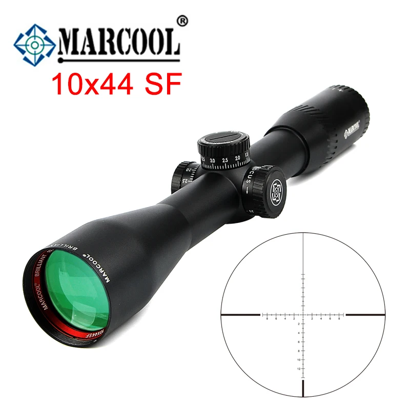 Marcool Riflescope BLT 10X44 SF HD Red Ring Tactical Airsoft Air Rifle Optical Collimator Sight Rifle Scope For Hunting