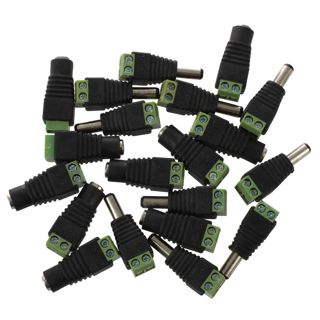 MOOL 10 пар DC Jack + штепсельная вилка винтовой адаптер 2 1x5 5 мм|2.1 x 5.5|dc plug screwjack dc |