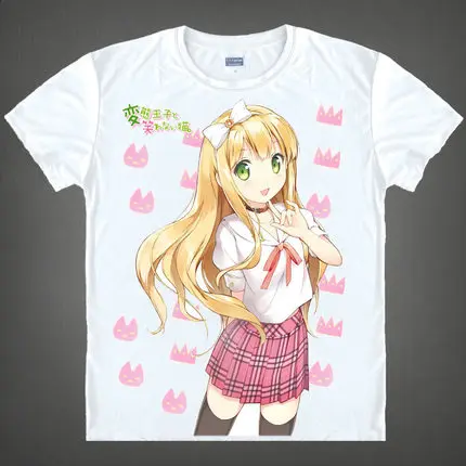 Аниме Hentai Ouji to Warawanai Neko цукико цукакуши Azuki Azusa футболка Летняя Топы с коротким