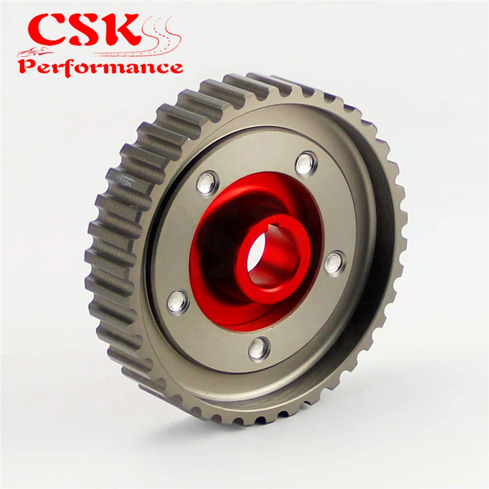 1 Pcs Adjustable Cam Gears Pulley Alloy Timing Gear Fits For Honda SOHC D15/D16 D-SERIES Engine Red/Blue/Purple |