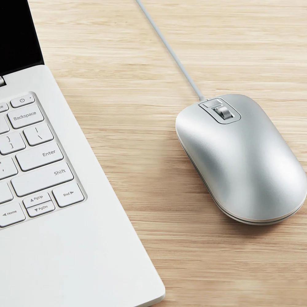 Xiaomi Jessis Идентификация отпечатков пальцев мышь USB интерфейс для Windows 8,1 поверхность ноутбука Настольный компьютер офис проводная мышь