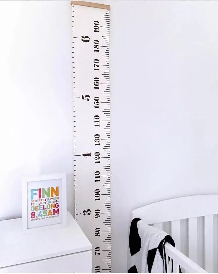 Nordic Style Kids Children Height Ruler Wooden Growth Size Chart Measure For Room Decor | Дом и сад