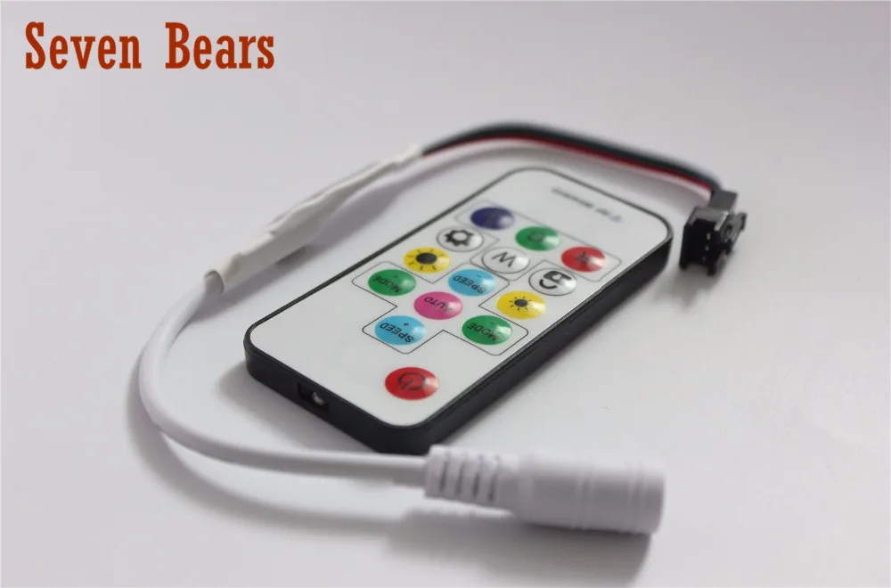 SP103E DC 12V Беспроводной RF цифровой полноцветный RGB LED контроллер полосы 14 ключ Для