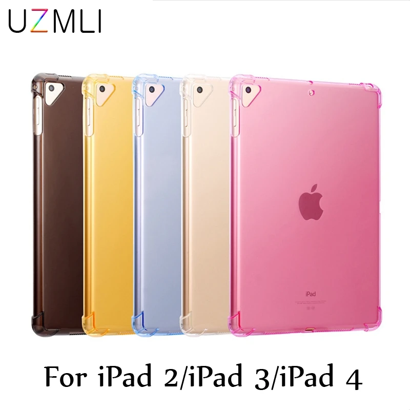Противоударный ТПУ чехол для нового iPad2 iPad3 iPad4 9 7 дюйма ультра тонкий силиконовый