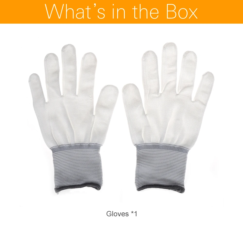 Рабочие перчатки для фотосъемки уменьшают количество отпечатков пальцев |