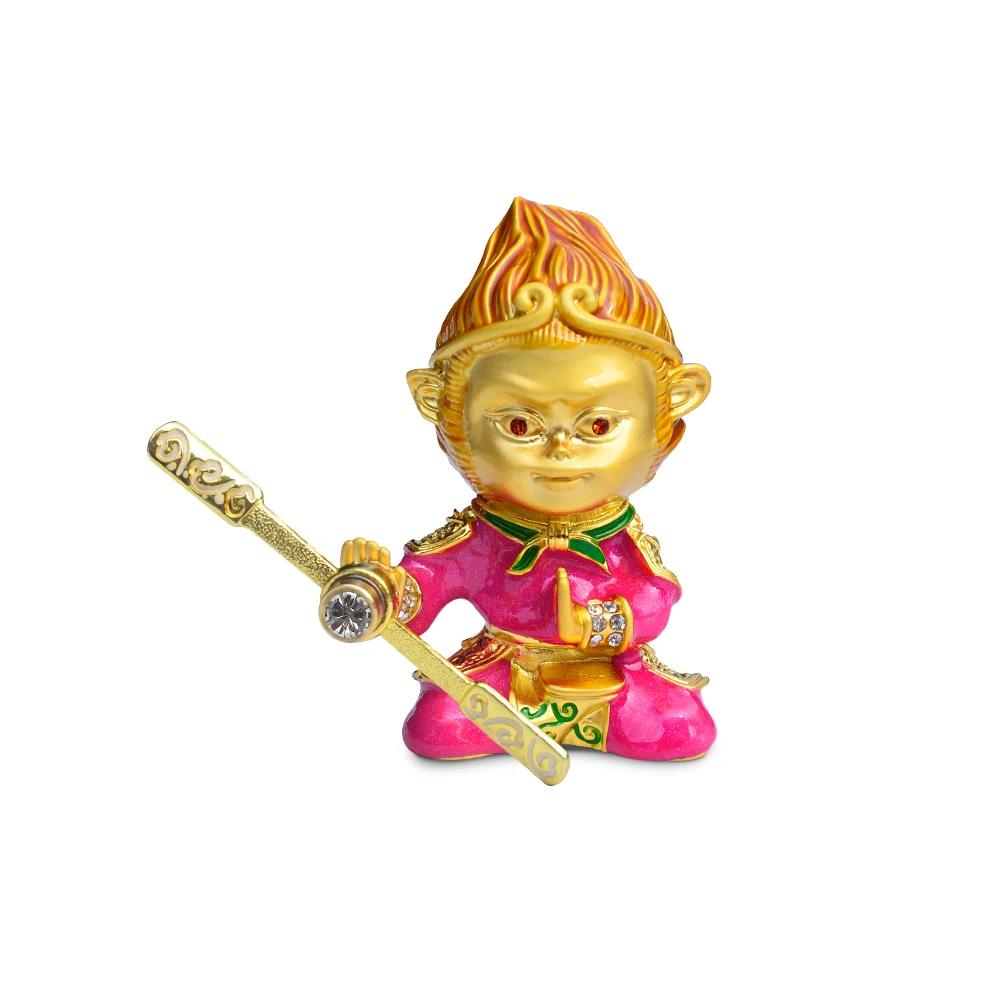 Цвет: желтый Новинка, автомобильный освежитель воздуха от солнца Wukong в форме обезьяны, автомобильный держатель с зажимом, духи из цинкового сплава, аксессуары для интерьера - Название цвета: Цвет: желтый