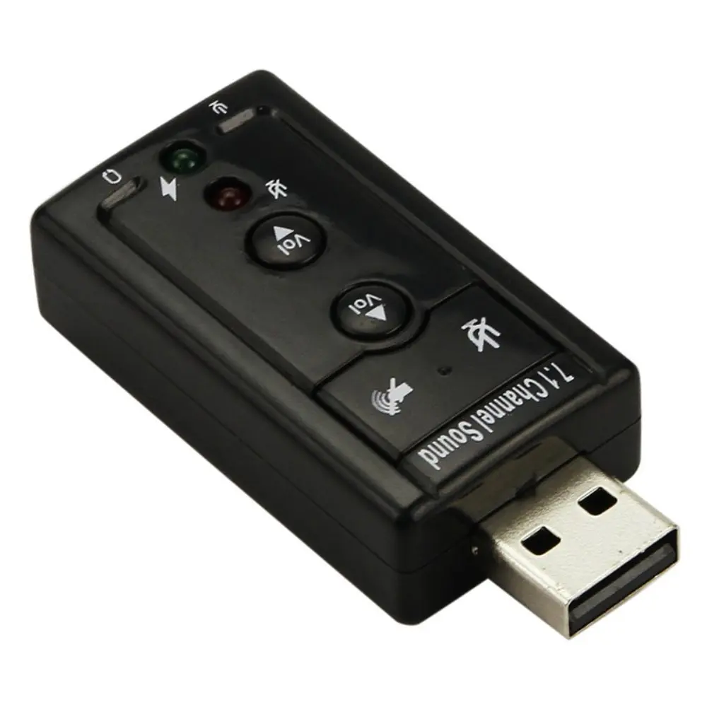 Внешняя звуковая карта с разъемами для наушников и микрофона USB 2.0|external sound card|sound