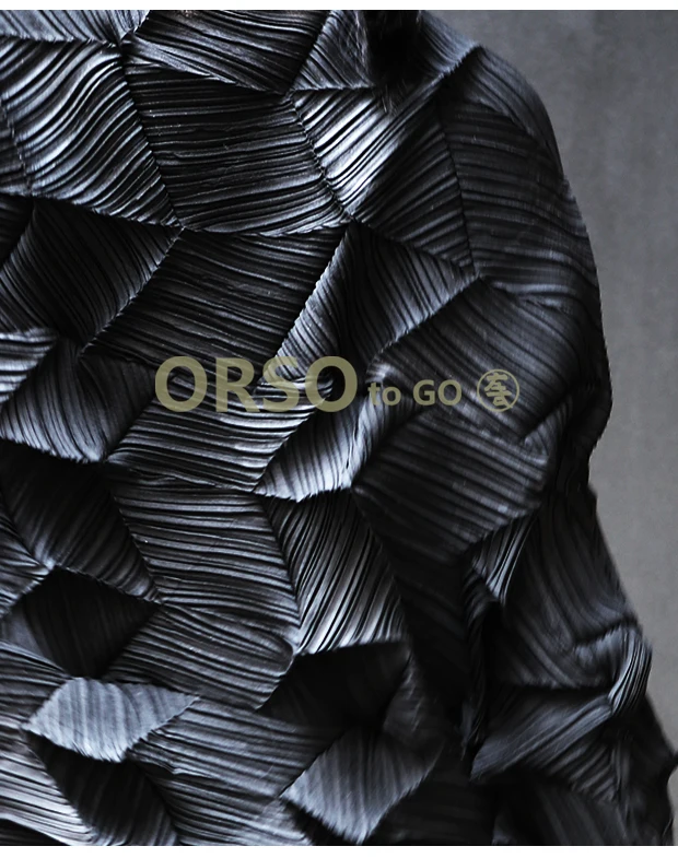 Changpleat летние новые женские свободные футболки Топы Miyak плиссированные модные однотонные 3/4 рукав Большие размеры женская футболка Tide T9880