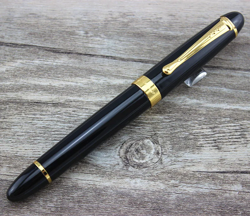 Jinhao X450 гладкий черный и золотой зажим 0 5 мм каллиграфическая ручка высокого