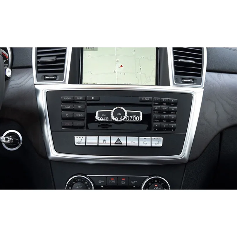 ABS Chrome Center Console Frame Trim For Mercedes Benz GL GLE GLS ML Class 2013-2019 Car Accessories | Автомобили и мотоциклы