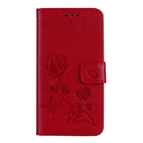 Для huawei Y5 чехол Великолепная Роза узор кожаный бумажник чехол для huawei Y5 MYA-L02 MYA-L03 MYA-L22 MYA-L23 MYA-l41 - Цвет: Red