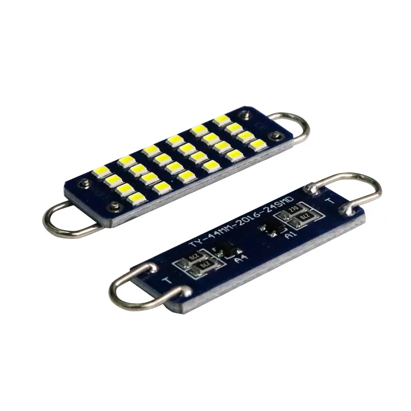 2X AC DC 12V 561 562 гирлянсветильник свет 44 мм 24 SMD 1206 жесткая петля купольсветильник для