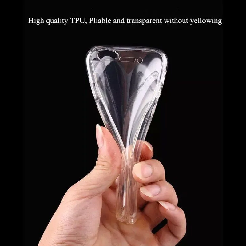 For iPhone XS MAX XR X Case Double Sides TPU Ultrathin Transparent Silicone Soft 7 8 6 6s Plus 5 5s SE Cover |