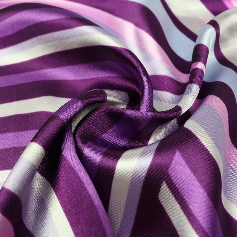 Women Geometry Print square silk scarf women bandana Luxury Scarves lady Brand Silk Scarf High Quality bank work wear |