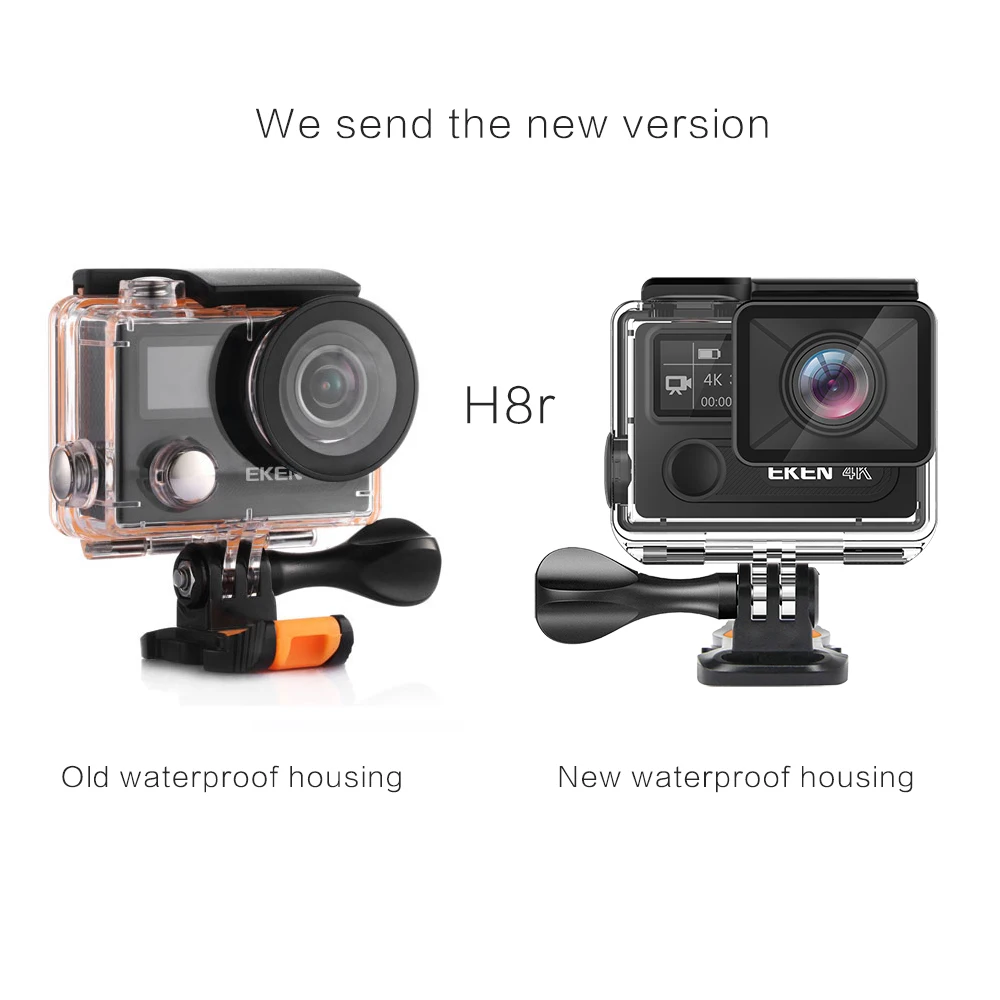 Оригинальная Экшн камера eken H8R H8 Ultra HD с 4K 30FPS Utral видео 30m Водонепроницаемая 2