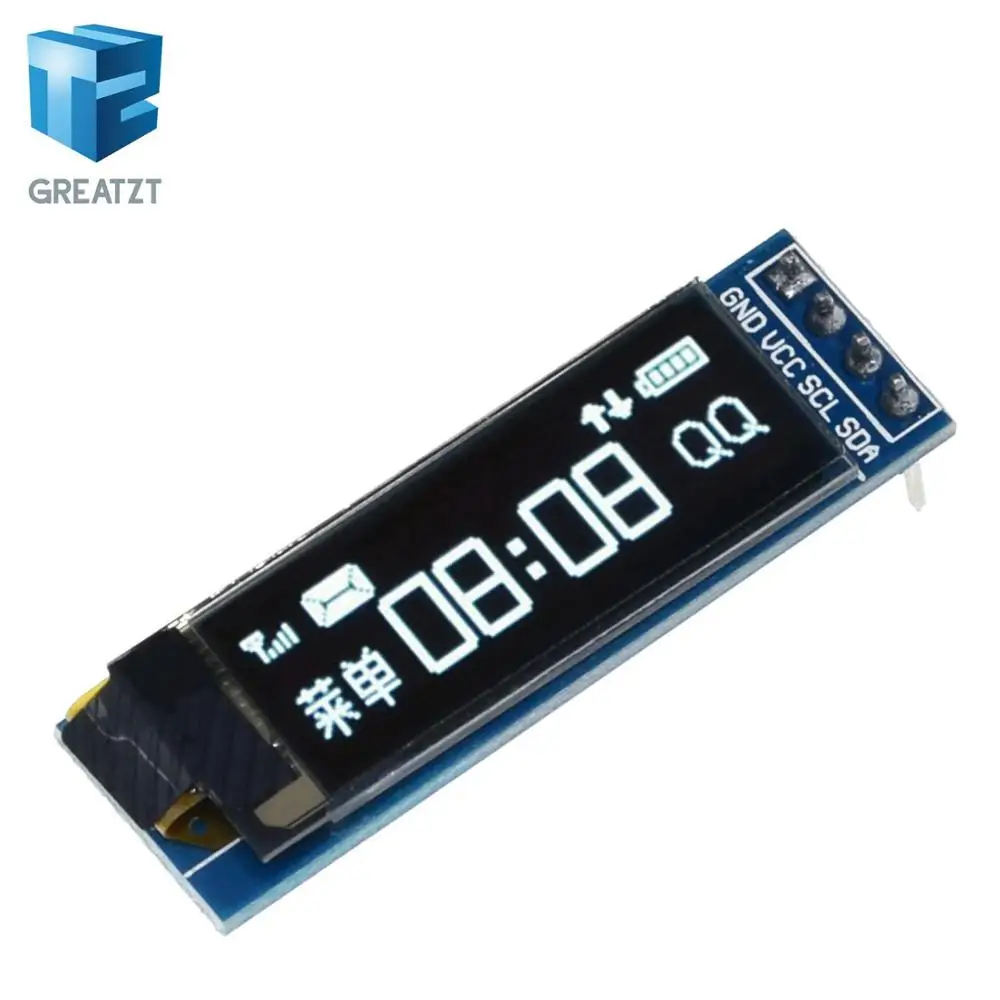 1 шт. 0.91 дюймов OLED модуль &quotБелый 128x32 ЖК дисплей LED Дисплей 0.91&quot IIC общаться|oled