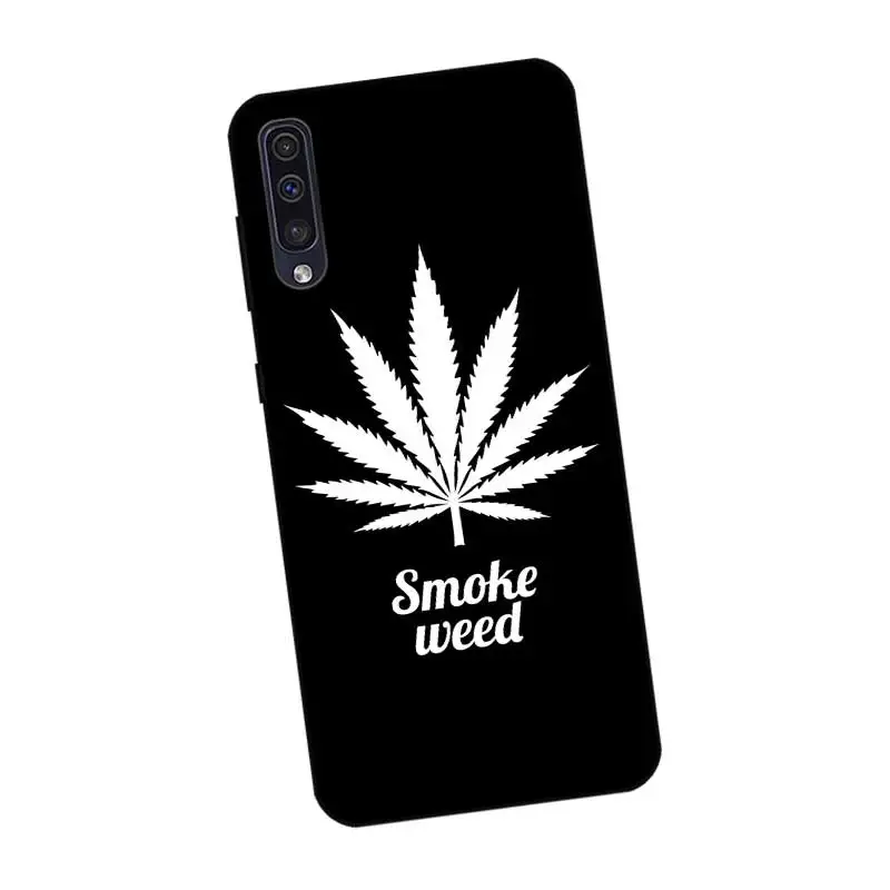 N252 Art Smoke Weed Black Silicone Case For Samsung Galaxy A2 Core A6 A7 A8 A9 A10 A30 A40 A50 A60 A70 A80 A90 5G A20E Plus |