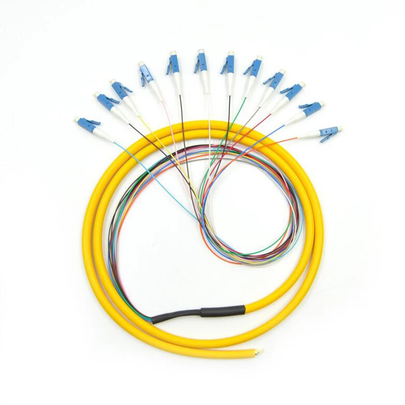 LC 12 ядер водонепроницаемый оптоволоконный Оптический Шнур/свиной
