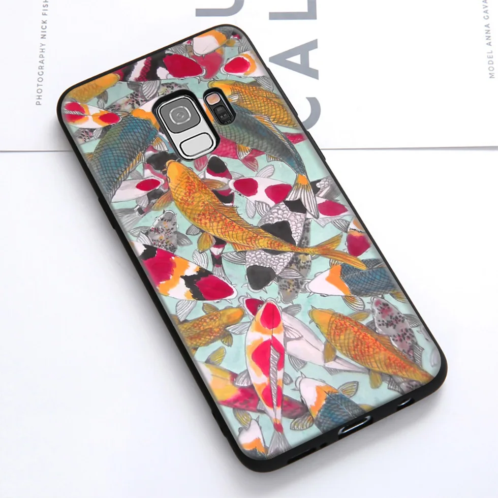 WEBBEDEPP Koi Fish Japan Car Soft Case for Samsung Galaxy S10 S10e S9 S8 Plus S7 S6 Edge &amp J6 2018 Note 10 9 8 |