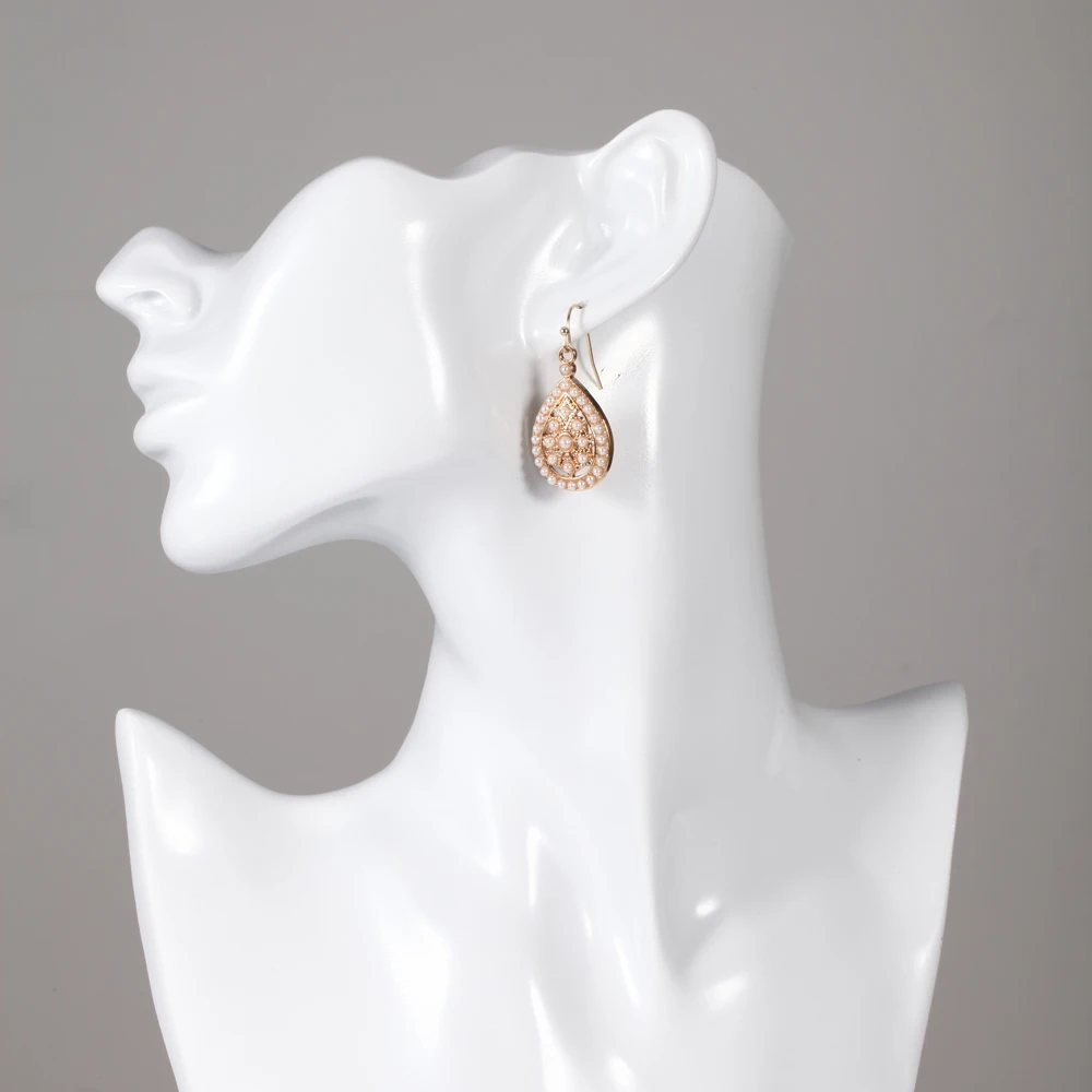 Женские модные аксессуары в Европе и США 2017 изысканные серьги с белым жемчугом