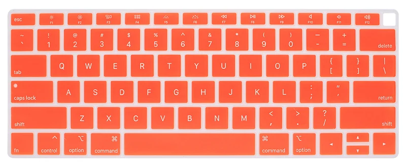Защита клавиатуры США для Macbook Air 13 A1932 Силиконовая Защитная пленка для клавиатуры крышка MacbookAir 13,3 A1932 защита кожи - Цвет: Оранжевый