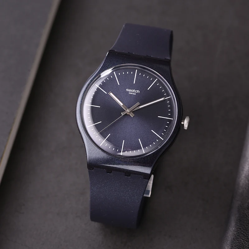 Часы swatch оригинальные цветные серии модные кварцевые часы SUON136|Кварцевые мужские