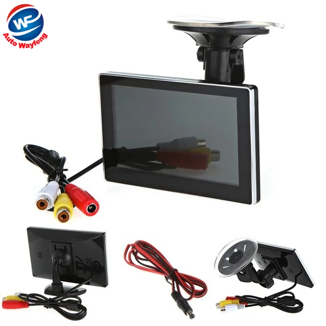 Высокое разрешение 4 3 &quotцветной TFT 16:9 ЖК монитор заднего вида для DVD VCD камера
