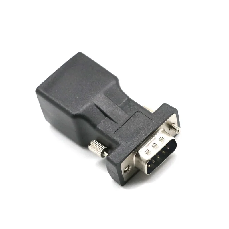 RJ45 Женский к DB9 RS232 Мужской Разъем COM порт LAN Ethernet кошки адаптер разъем |