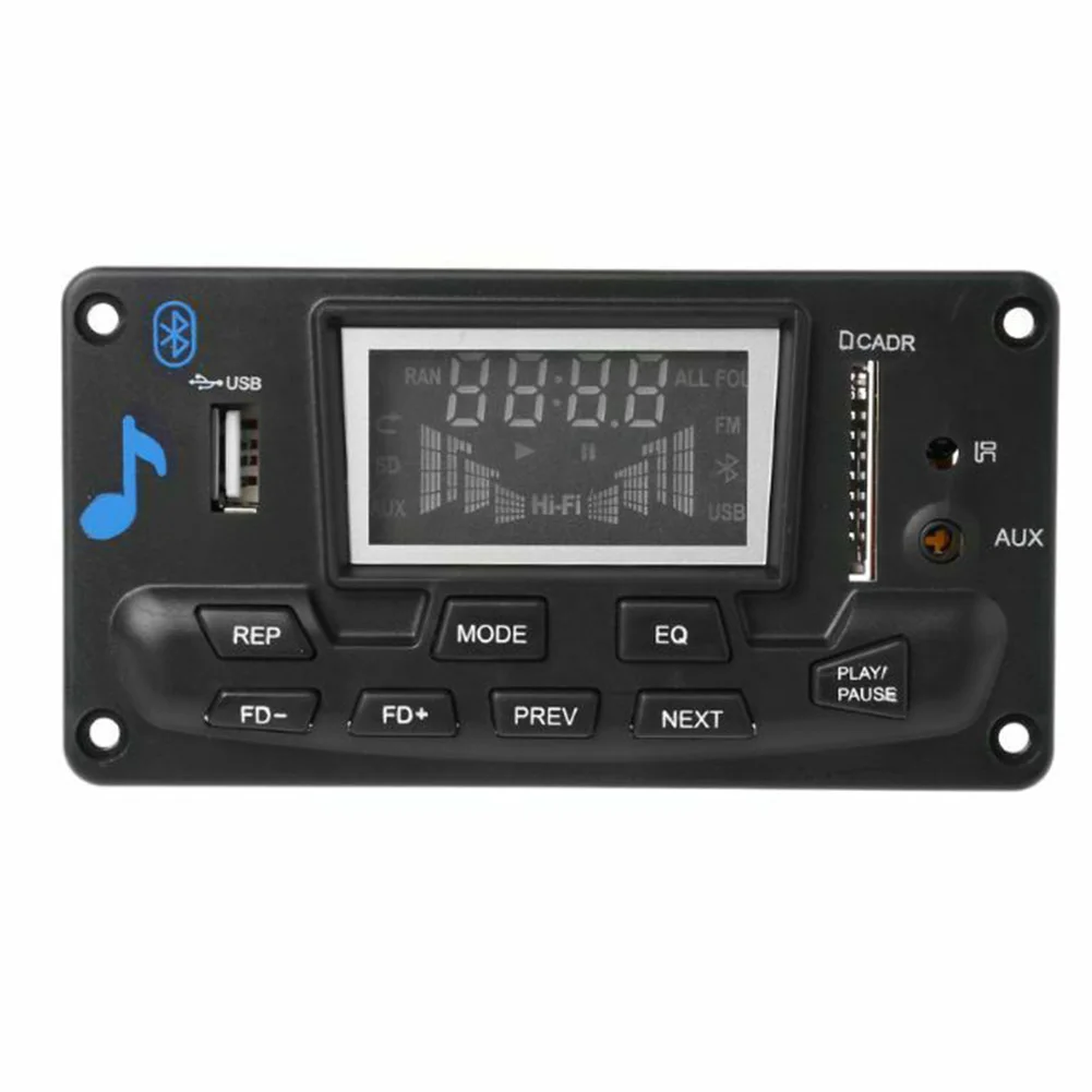 Car Board Wireless Audio Color Screen Speaker Accessories Support Bluetooth Decoder Lossless Display LED Indicator Module USB |