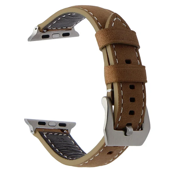 Итальянская натуральная кожа ремешок для часов iWatch Apple Watch 38 мм 40 мм 42 мм 44 мм Серия 1 2 3 4 5 ремешок из нержавеющей стали застежка ремешок