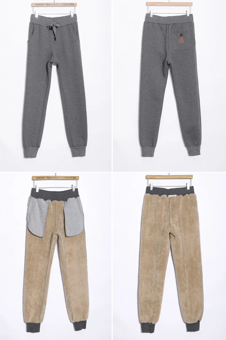 Новые зимние женские толстые овчины кашемировые теплые удобные брюки женские повседневные брюки свободные длинные брюки размер S-4Xl 4 цвета