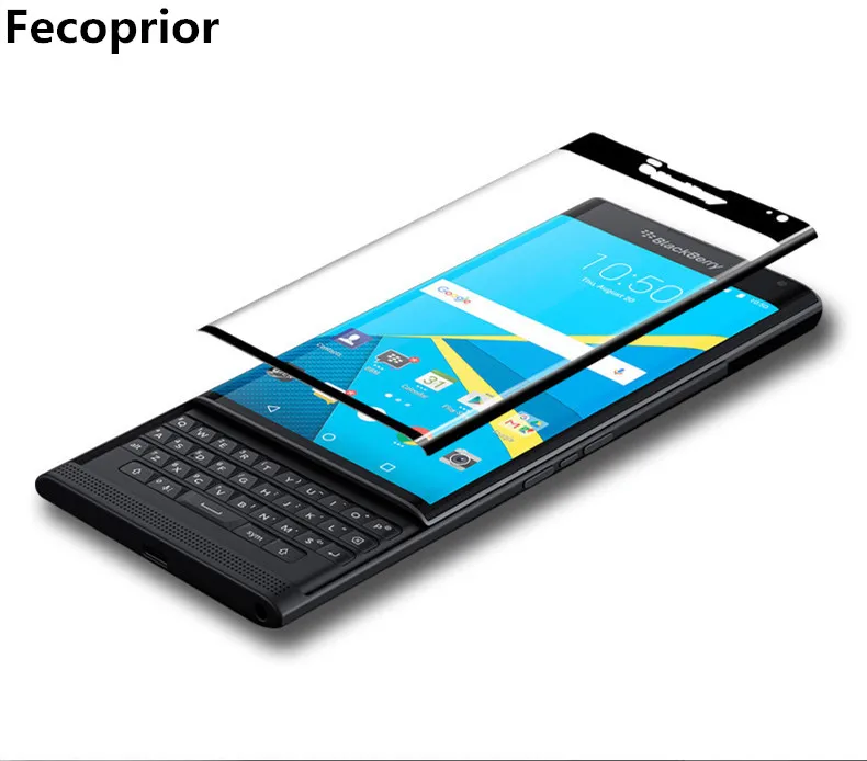 Fecoprior 5 шт./лот Priv 3D закаленное стекло с закругленными краями для BlackBerry Priv Black Berry полное покрытие экрана Защитная пленка