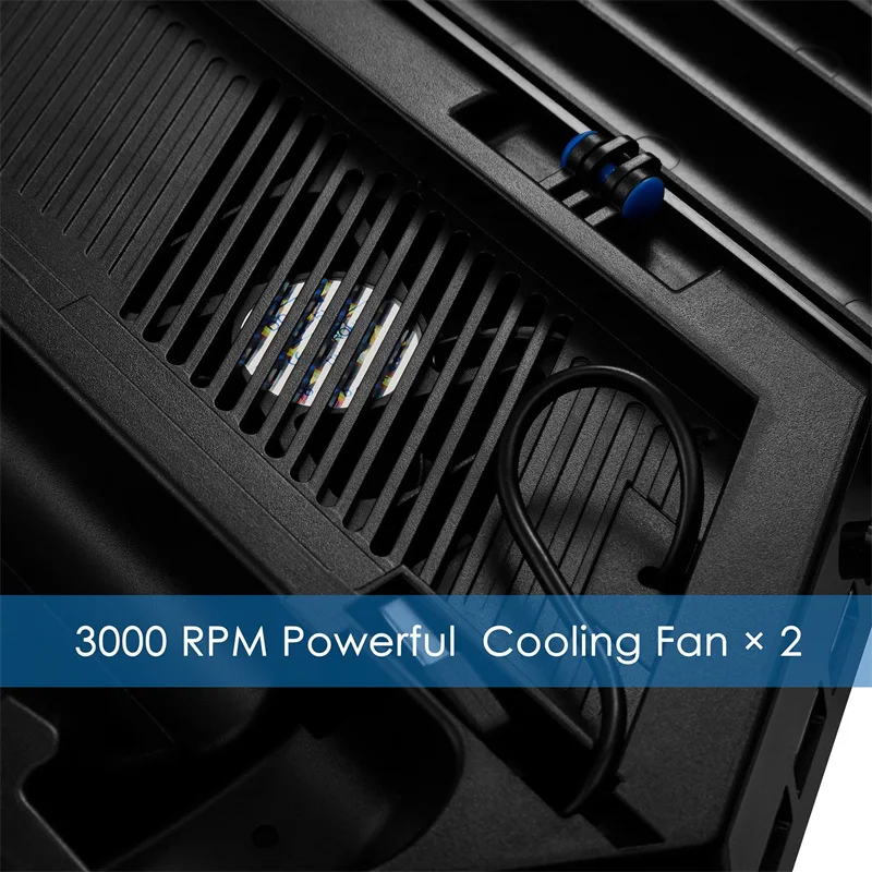 Вертикальный стоячий вентилятор охлаждения для Sony PS4 консоль USB двойная зарядная