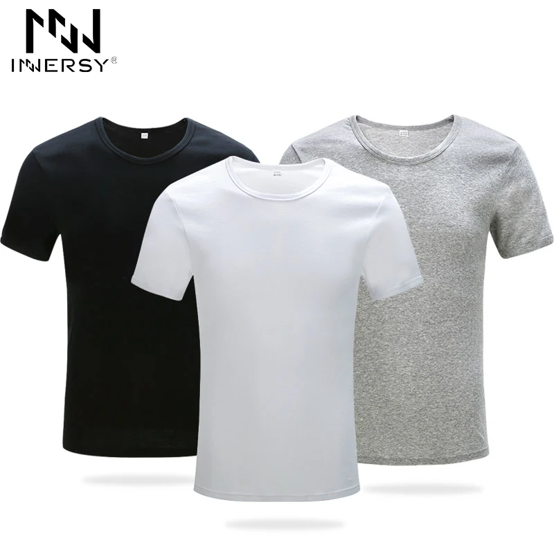 Innersy Мужская футболка с круглым вырезом коротким рукавом для фитнеса|mens fitness shirt|men