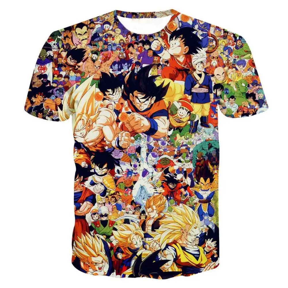 LE132 Dragon Ball Z Мужская 3D Футболка Летний топ супер Сон Гоку Забавные футболки с аниме, Вегета с рисунками из комикса «Жемчуг дракона», летняя футболка с рисунками героев мультфильма, топы - Цвет: LE132