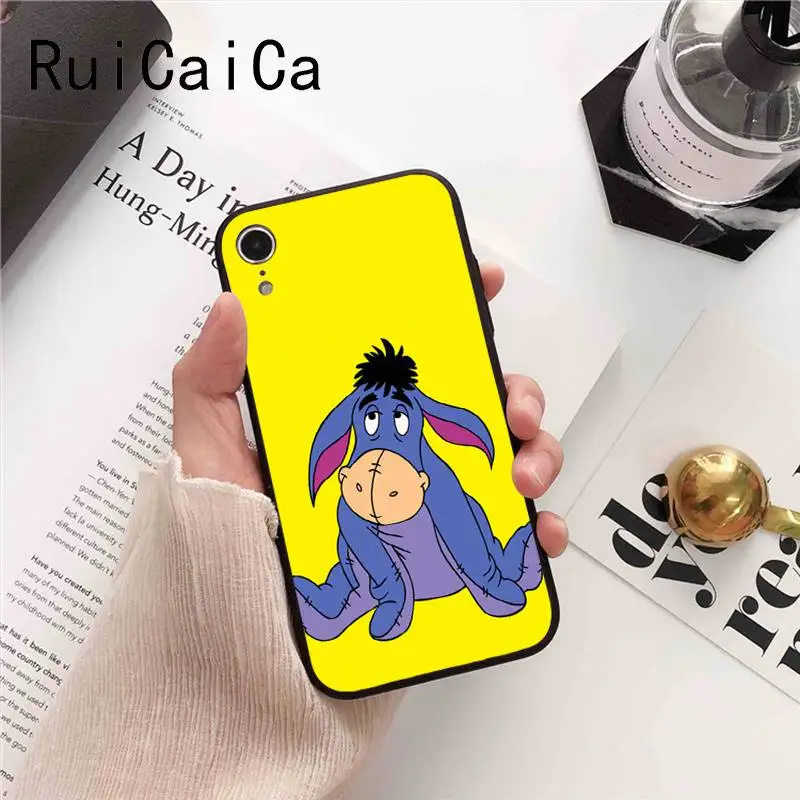 Ruicaica Baby Eeyore Donkey СПЕЦИАЛЬНОЕ Новое поступление черный чехол для телефона iPhone 8 7 6 6S