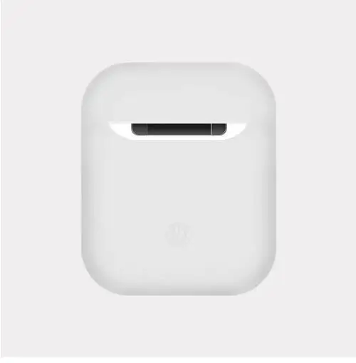 Белый Жидкий силиконовый чехол для наушников для AirPods 1 2nd Bluetooth, беспроводные наушники, защитный чехол для зарядки, сумка для Airpods - Цвет: Белый