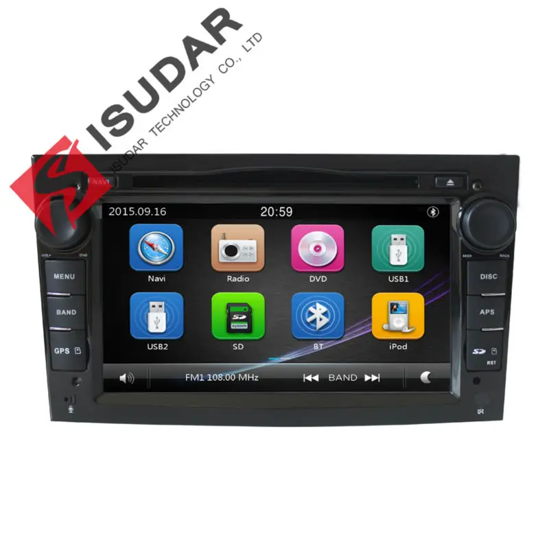 Isudar Автомагнитола с Сенсорным 7 Дюймовым Экраном Для Автомобилей Vauxhall/Opel/Antara/VECTRA/ZAFIRA/Astra H G J с Поддержкой Canbus BT
