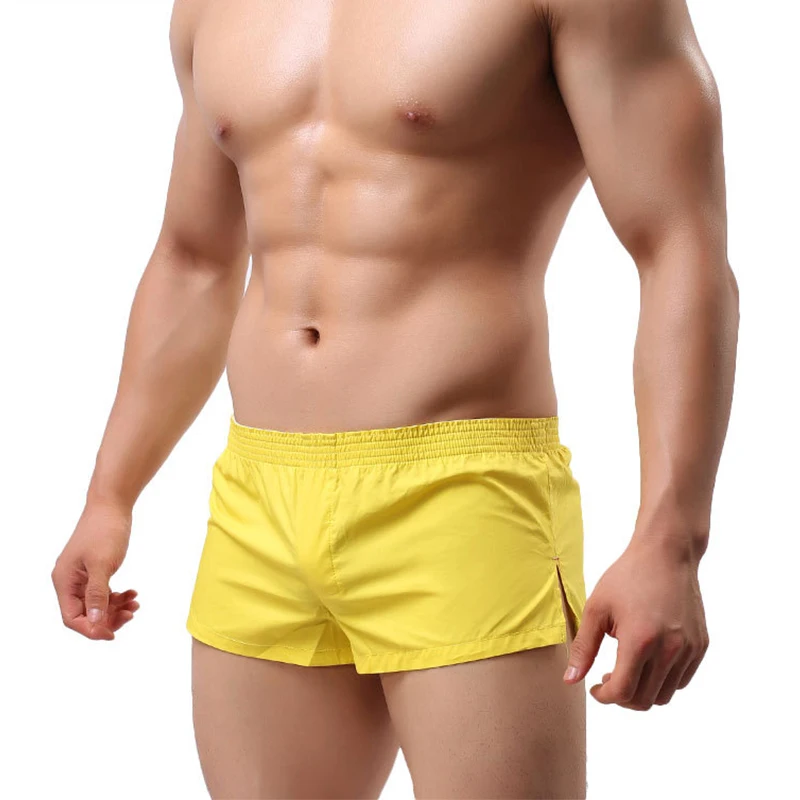 Мужские сексуальные с низкой талией трусы arro плоские хлопковые шорты|Мужские