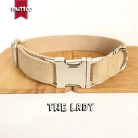 muttco retailing self design dog collar the lady handmade light brown 5 sizes poly satin and nylon dog collar and leash udc027