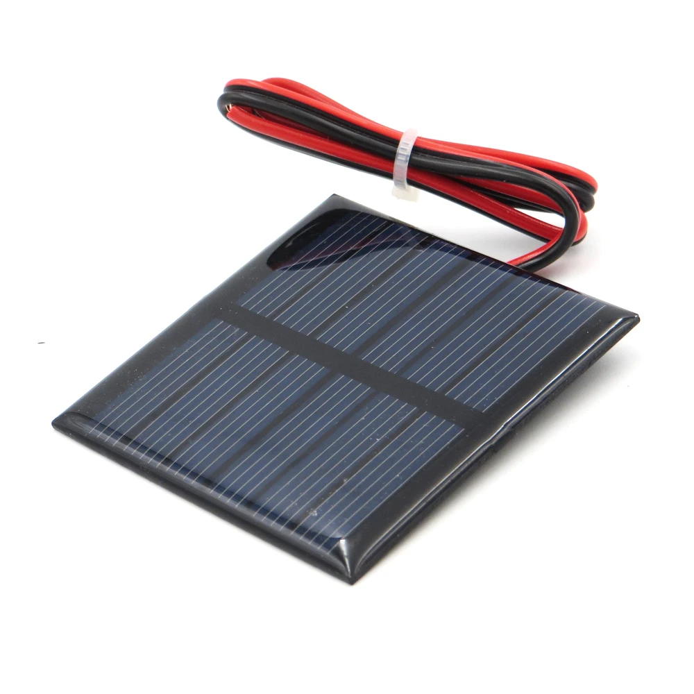 3V 120mA with 30cm extend cable Solar Panel Polycrystalline Silicon DIY Battery Charger Module Mini Cell wire toy | Обустройство дома