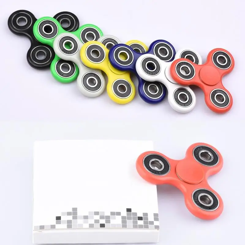 Многоцветный Спиннер ABS треугольный для аутизма избавления от стресса и