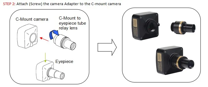 FMA037 0.37X Fixed 23.2 Eyepiece to Microscope Adapter | Инструменты
