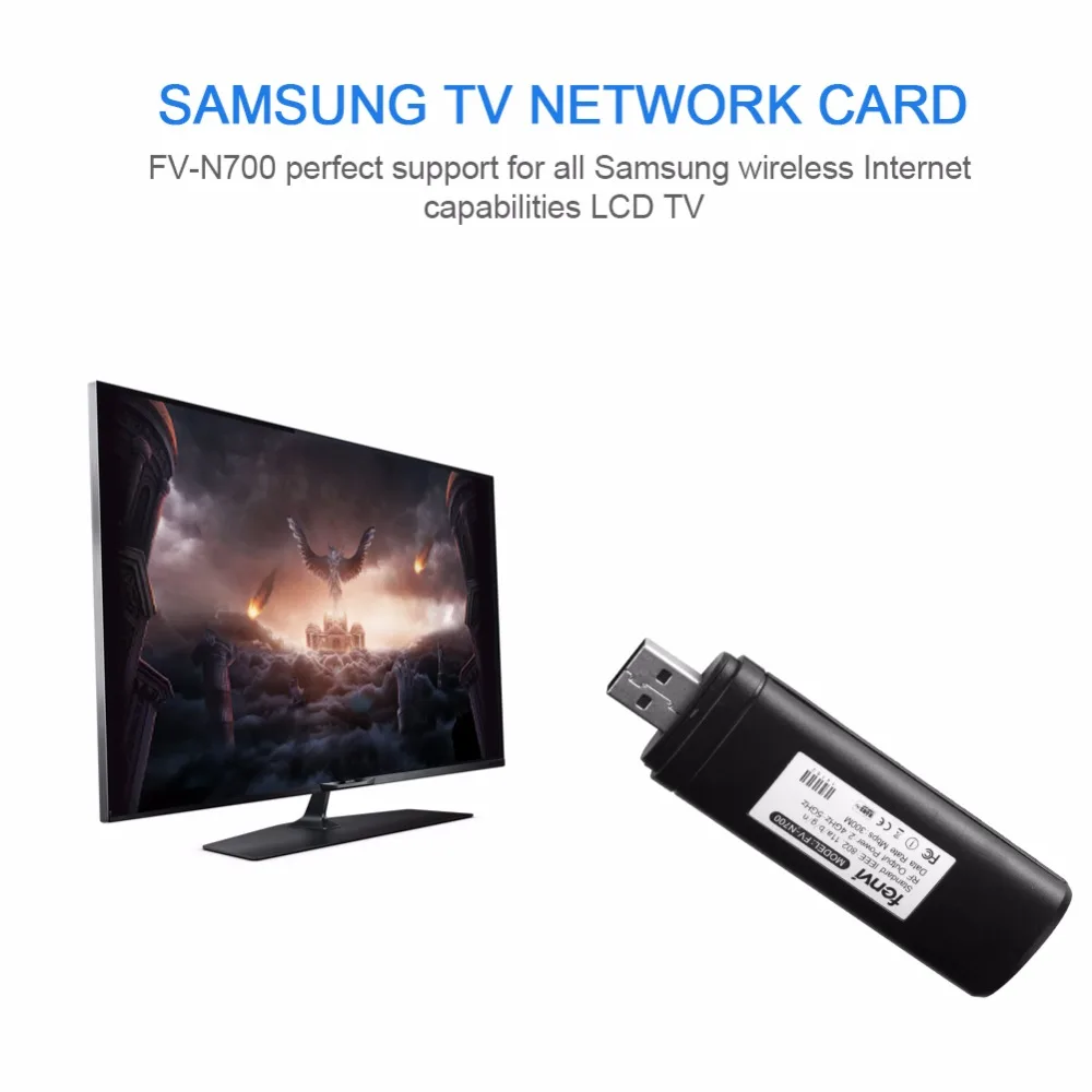 Двухдиапазонный беспроводной Wifi адаптер USB для Smart TV Samsung сетевая карта WiFi 5G 300