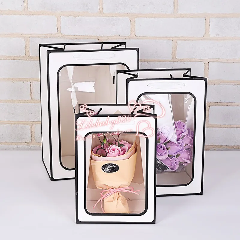 Спасибо пластиковый пакет для подарков тканевый хранения сумка покупок с ручкой