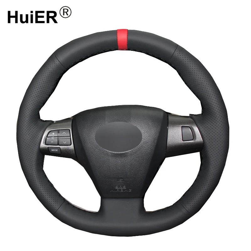 HuiER ручной швейный чехол рулевого колеса автомобиля Оплетка на руль для Toyota Corolla