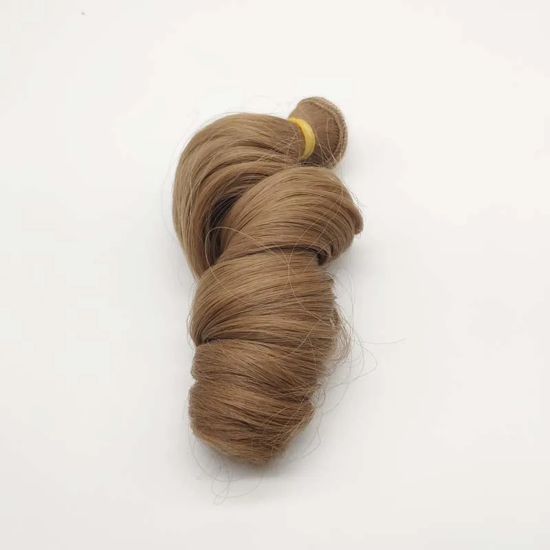 Color as pic 1 шт. DIY кудри куклы волосы парик для волос BJD кудрявая кукла волос 15 см - Цвет: Color as pic